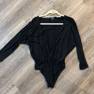 Blue life black bodysuit